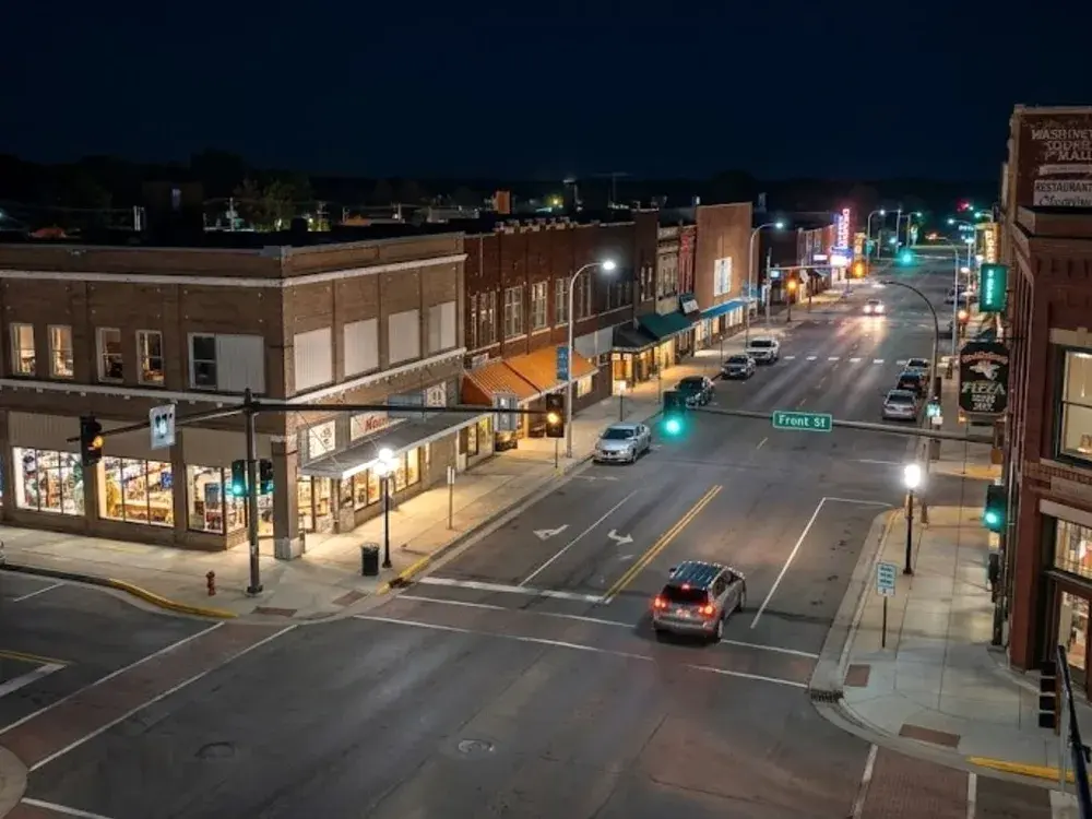 Downtown View in Becker, Sherburne County, MN