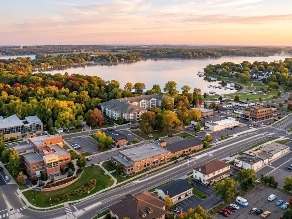 Downtown View in Prior Lake, Scott County, MN