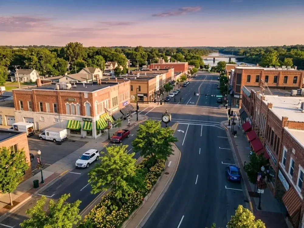 Main Street in downtown Anoka, Anoka County, MN