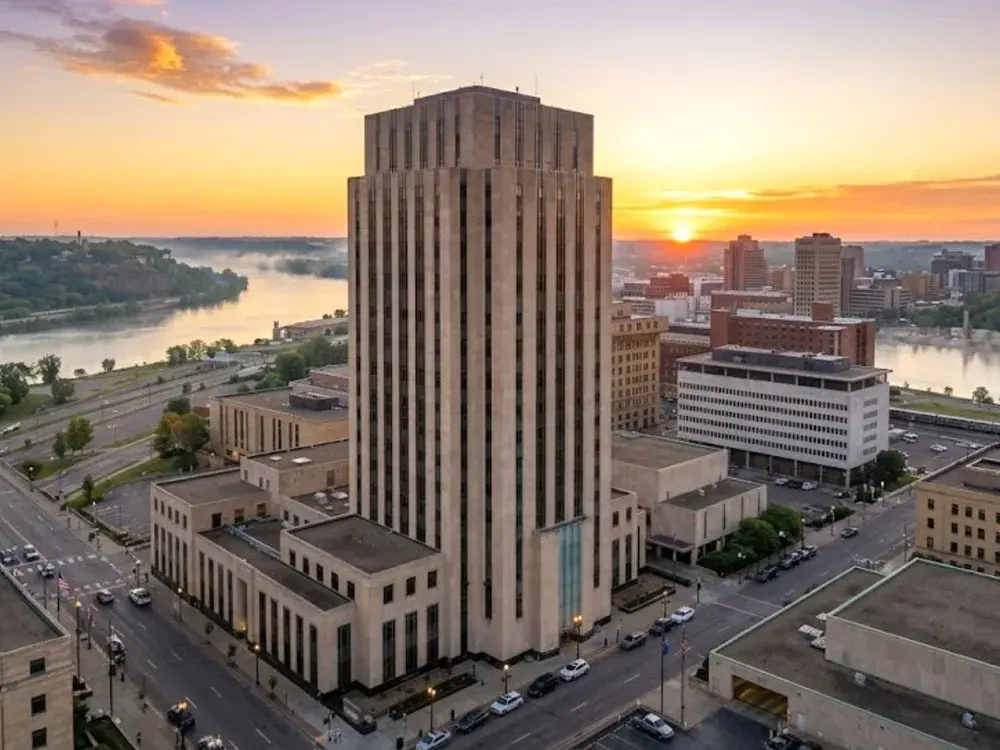 The Ramsey County Courthouse in Ramsey County, MN