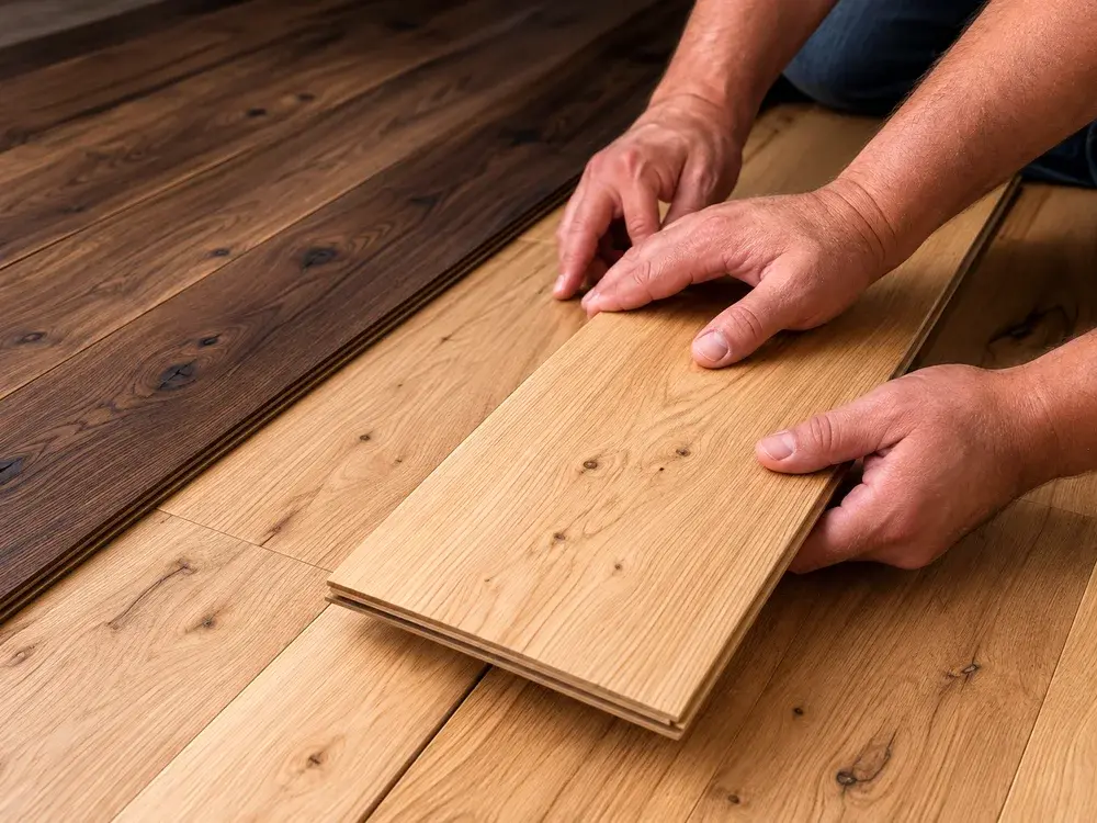 Replacing a damaged hardwood board in an Eden Prairie, MN home