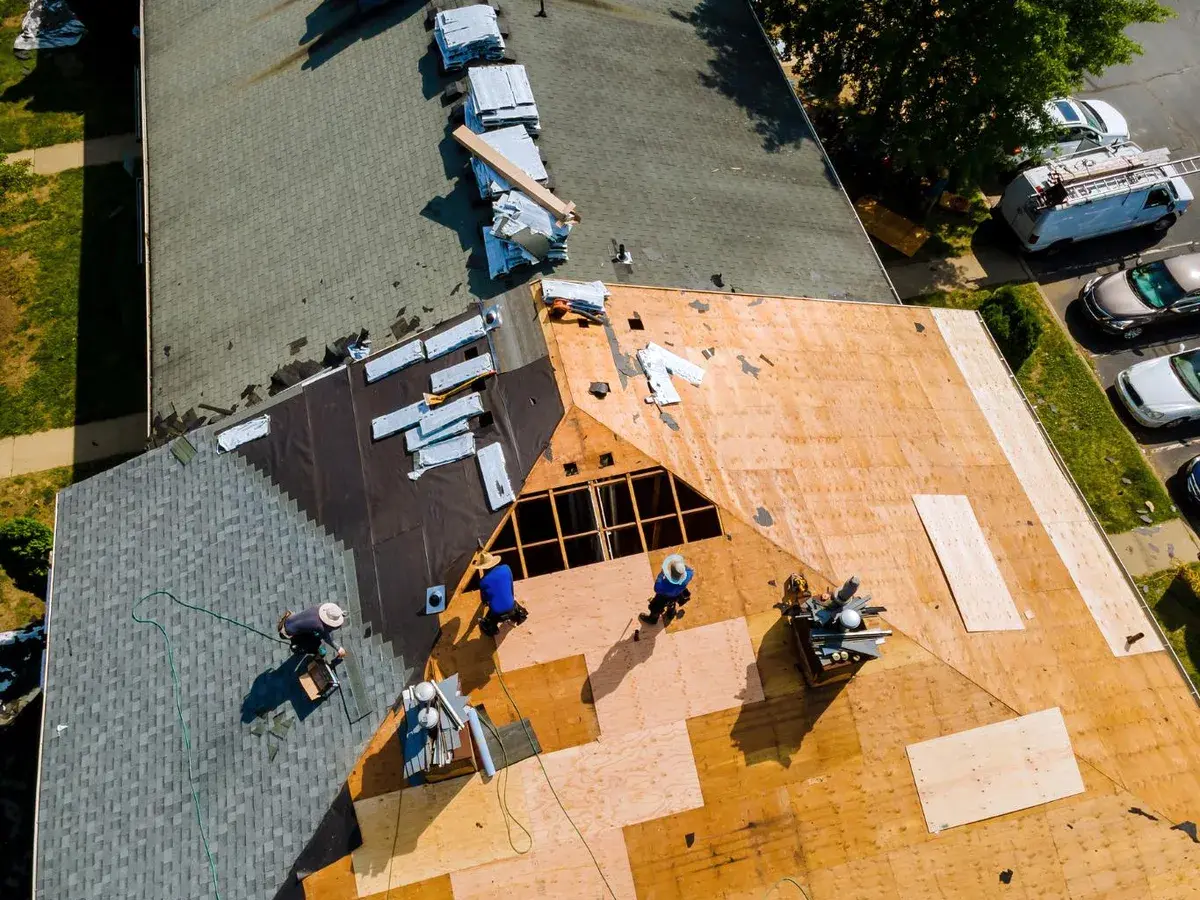 Residential roof replacement by Orange Exteriors, roofing contractor serving Blaine, MN Residential roof replacement by Orange Exteriors, roofing contractor serving Blaine, MN