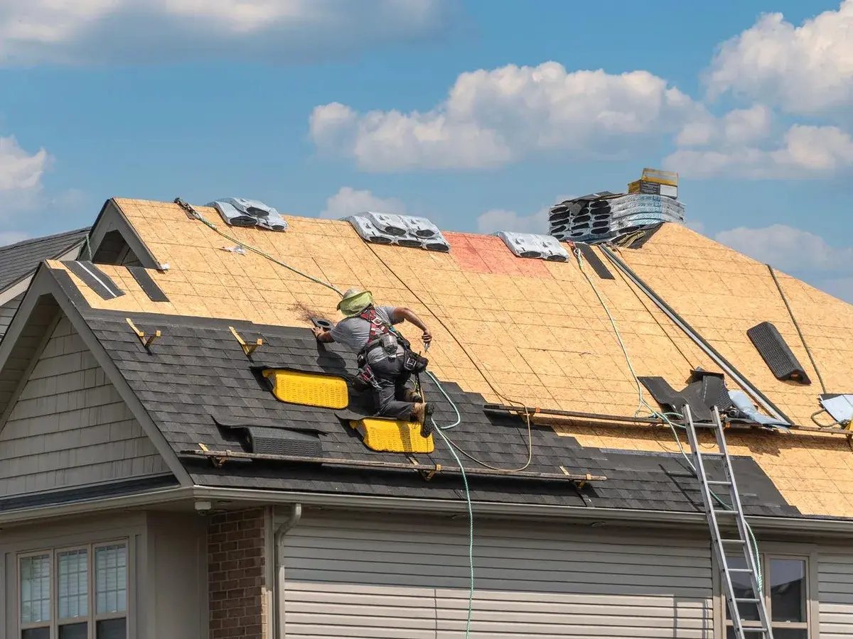 Residential roof replacement by Orange Exteriors, roofing contractor serving Ramsey, MN Residential roof replacement by Orange Exteriors, roofing contractor serving Ramsey, MN