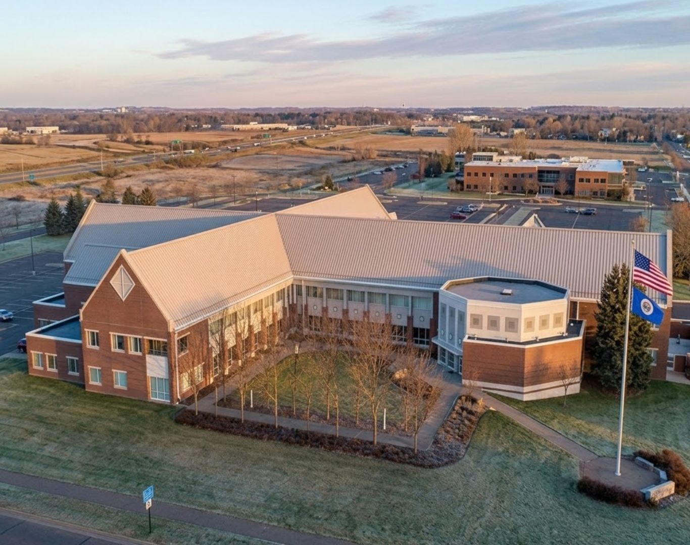 Brooklyn Park City Hall in November, Brooklyn Park, MN