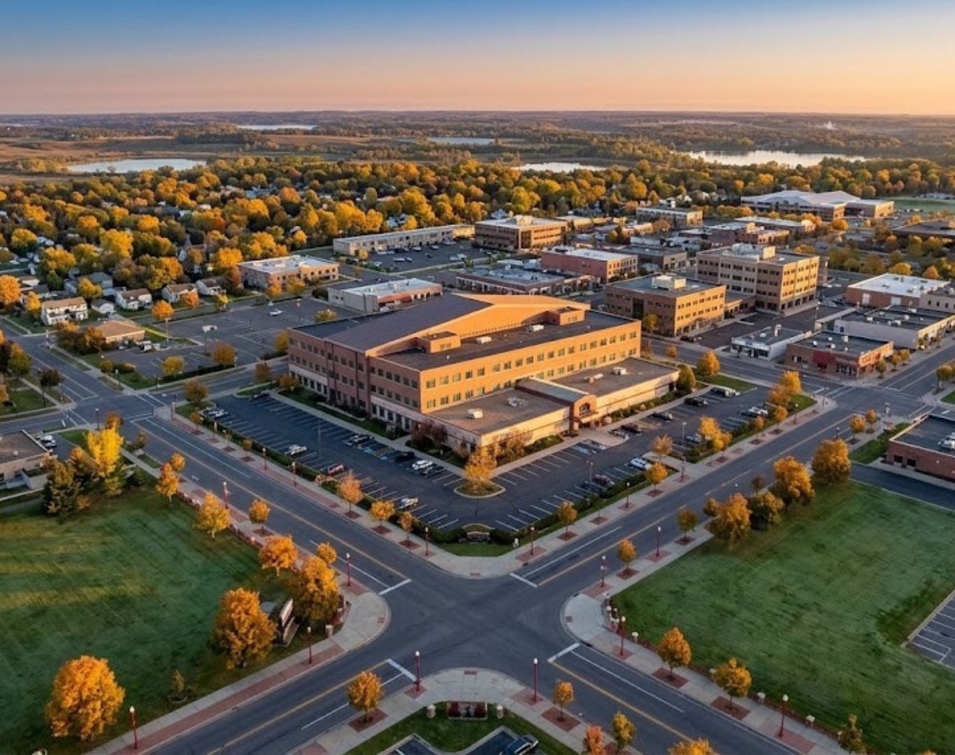 Birdeye view of Apple Valley, MN