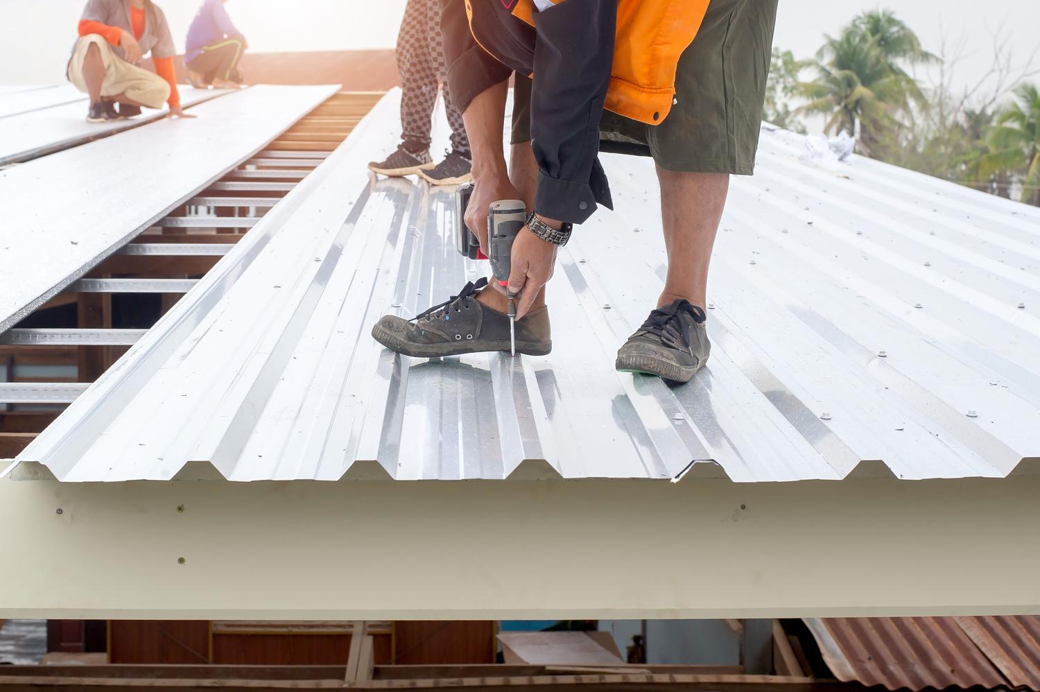 Reliable Roofing Company in Monticello, MN completing residential roof replacement