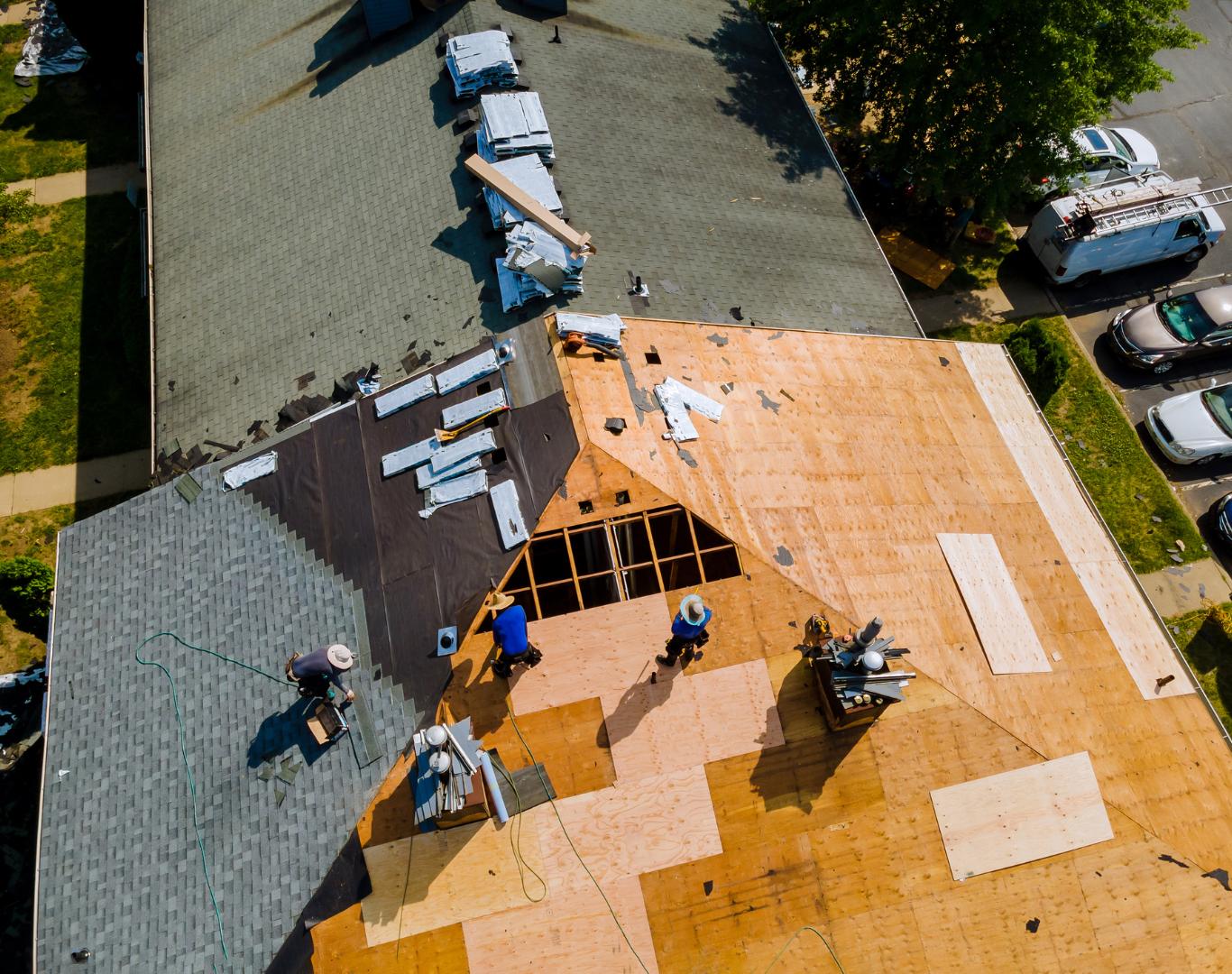 Reliable Roofing Company in Oronoco, MN completing residential roof replacement