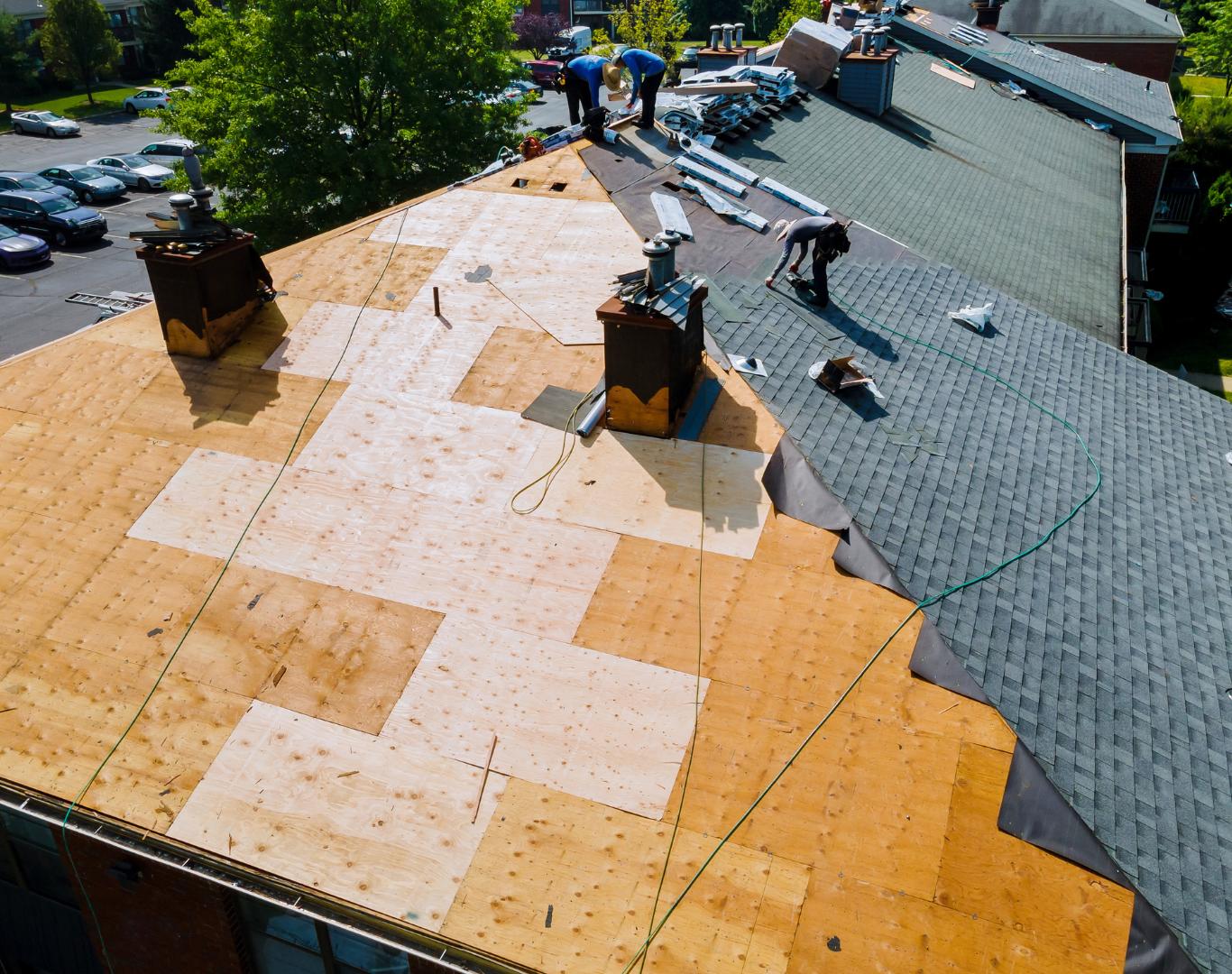 Reliable Roofing Company in St. Cloud, MN completing residential roof replacement