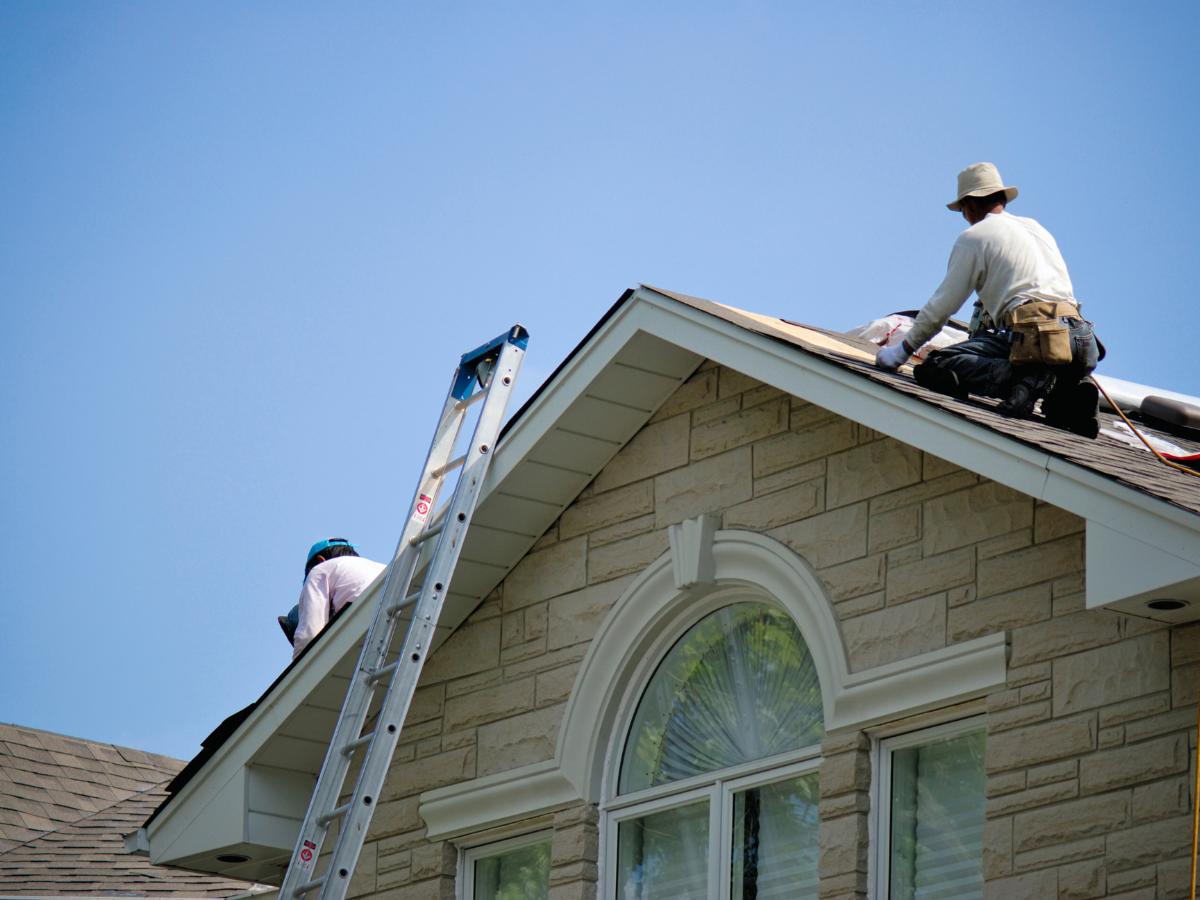 Reliable Roofing Company in Zimmerman, MN completing residential roof replacement